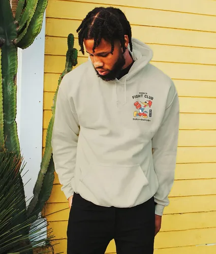 Vista 2 de Riot Society Sudadera con capucha estampada o bordada para hombre
