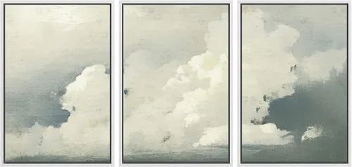 Vista 41 de SIGNWIN Lienzo enmarcado para pared, juego de arte sereno de pantanos con humedales verdes e ilustraciones de agua tranquila, arte moderno