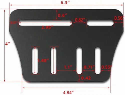 Vista 2 de Adaptador/conector de 2 soportes de marco de cama para cabecero