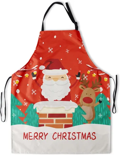 Vista 55 de Delantal con bolsillos, delantales para mujeres y hombres, delantal de cocina para cocinar, jardinería, servidor, camarera, pintura