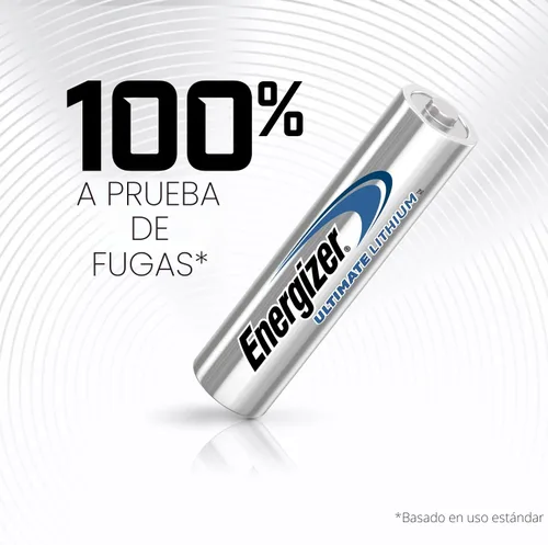 Vista 7 de Baterías AAA de Energizer, Triple A de litio, 4 unidades (paquete de 2)