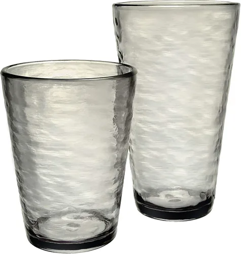 Vista 16 de RIPPLE- Juego de 4 vasos acrílicos de 16 onzas, sin BPA, apilables, aptos para lavavajillas, transparentes