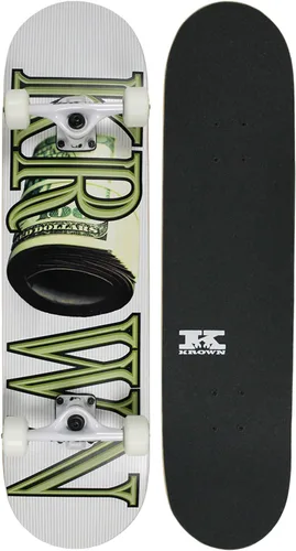 Vista 6 de Krown Pro - Patineta completa, calidad de estilo profesional, cubierta de arce de 7 capas, camiones de aluminio, ruedas de uretano, rodamientos