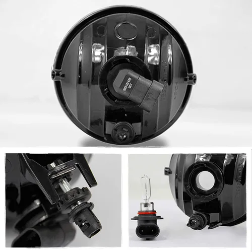 Vista 2 de AKKON - Luces antiniebla para camioneta Toyota Tacoma 2005-2011 OE Style Chrome Housing Smoked Lens Driver And Passenger Side w/Bulbs + Wiring