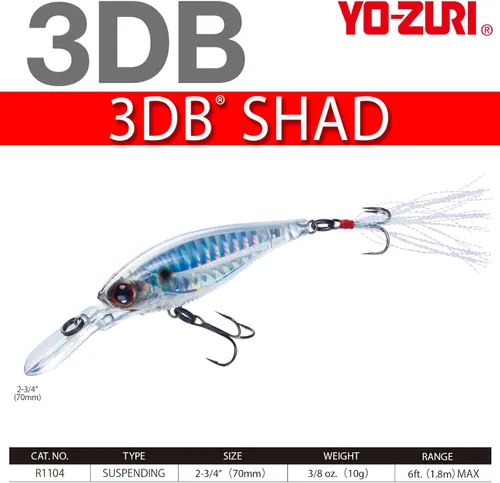 Vista 4 de YO-Zuri () ) SHAD 3DB (SP) 【