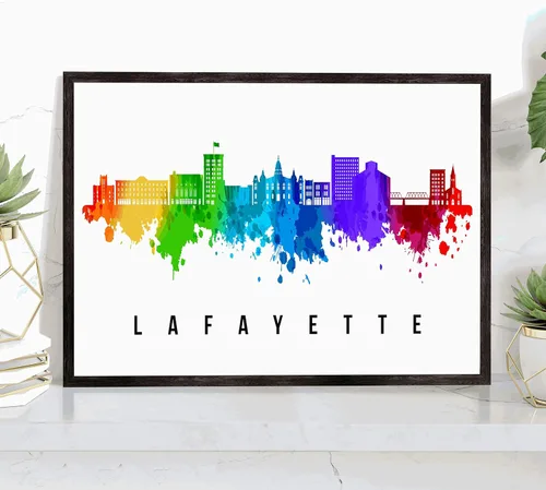 Vista 17 de Generic Póster de Albuquerque Skyline New Mexico, 12 x 18 pulgadas, perfecto para sala de estar, dormitorio, oficina