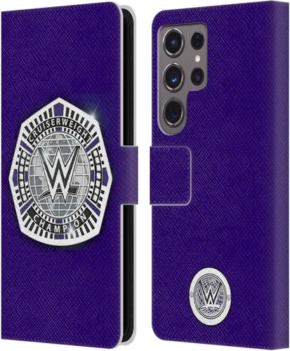 Vista 109 de Head Case Designs Officially Licensed WWE Cruiserweight Champion Title Belts Leather Wallet Case Compatible with Samsung Galaxy A07 4G Campeón