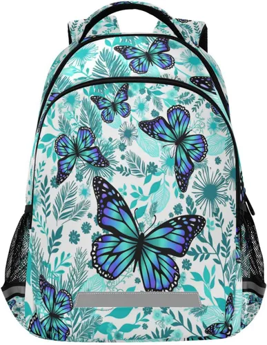 Vista 26 de ALAZA Divertidas mochilas de viaje para computadora portátil, mochila escolar para hombres, mujeres, adolescentes, niños, 33, Pugs de dibujos Pugs