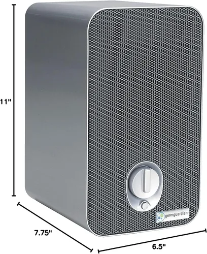 Vista 9 de Sistema de limpieza de aire GermGuardian 3 en 1 con filtro HEPA, desinfectante UV-C, reducción de alérgenos y olores, purificador de aire portátil.