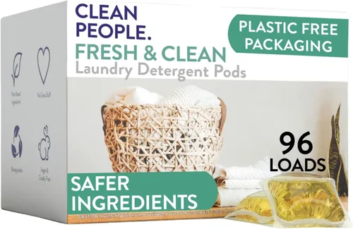 Vista 18 de The Clean People Cápsulas de detergente para ropa sin fragancia, cápsulas de lavandería hipoalergénicas, ultra concentradas, embalaje reciclable