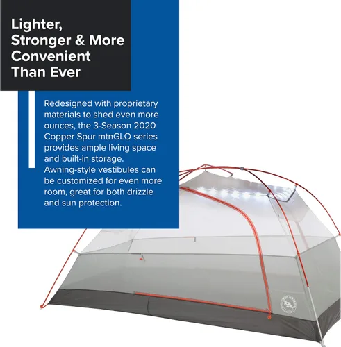 Vista 2 de Big Agnes Copper Spur HV UL - Tienda de campaña ultraligera para mochileros