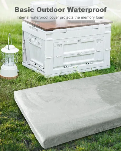 Vista 3 de Ferlizer Memory Foam Camping Mattress Pad, 3" Portable Roll Up Sleeping Pad for Adults, Camping Bed Pads for Sleeping with Waterproof Cover & Travel