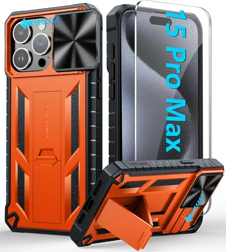 Vista 80 de FNTCASE for iPhone 11-Pro Phone Case: Military Grade Drop Proof Mobile Cover with Kickstand & Slide Rugged Shockproof Bumper Heavy Duty Protector