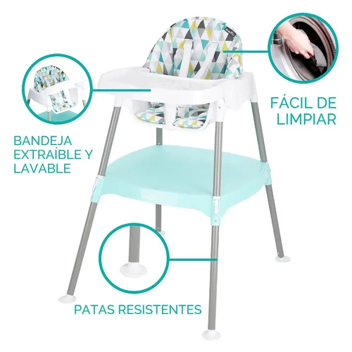 Vista 6 de Evenflo 4-in-1 Eat & Grow Silla alta convertible, Poliéster