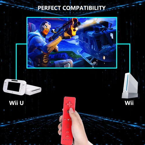 Vista 47 de Yosikr Controller for Wii, Remote Controller for Wii with Silicone Case and Wrist Strap Compatible for Wii/Wii U (2 Pack, White and White)