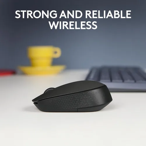 Vista 2 de Logitech M170 ratón inalámbrico para PC, Mac, portátil, 2.4 GHz con receptor USB Mini, seguimiento óptico, vida útil de la batería de 12 meses