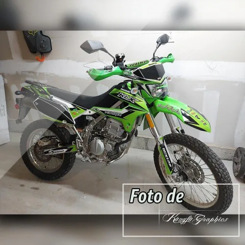 Vista 2 de Kungfu - Kit de calcomanías gráficas para KLX250 KLX 250 / KLX250S KLX 250S 2008 2009 2010 2011 2012 2013 2014 2015 2016 2017 2018 2019 2019 2009