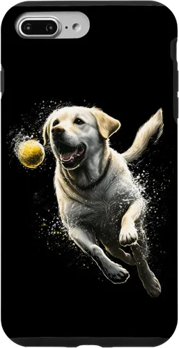 Vista 12 de Yellow Labrador Retriever Chasing a Ball Labrador Retriever Case for iPhone 17