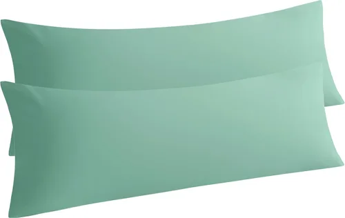 Vista 59 de NTBAY Juego de 2 fundas de almohada estándar, paquete de 2 fundas de almohada de microfibra cepillada de 20x26, suaves, resistentes a las arrugas, a