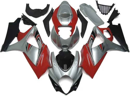 Vista 18 de Kit de carenado negro púrpura para 2007 2008 Suzuki K7 GSXR1000 07 08 GSX-R1000 Carrocería ABS plástico cuerpo marco conjunto