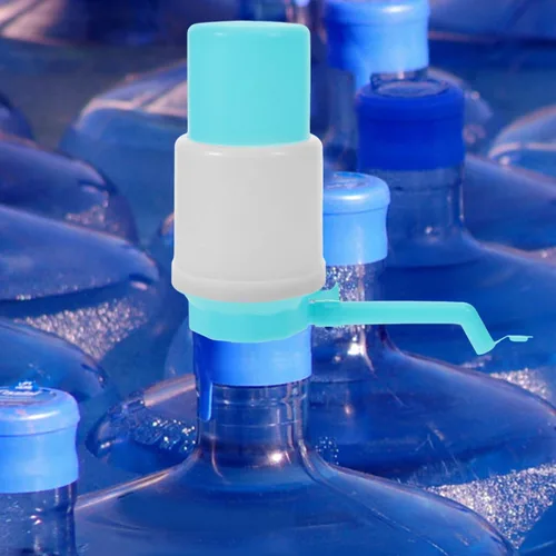 Vista 3 de jojofuny Bomba dispensadora de agua manual para botella de 1 galón, bomba de agua ligera portátil para acampar al aire libre, uso en casa y oficina