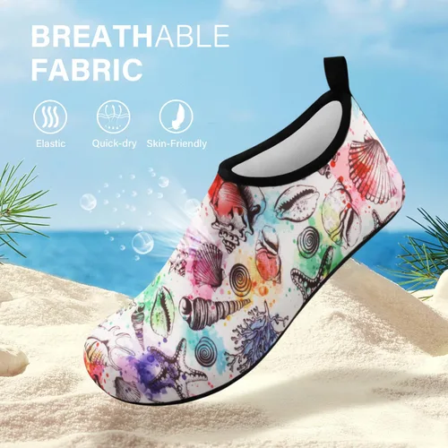 Vista 3 de Tanamo Water Shoes for Women Men Barefoot Quick-Dry Aqua Socks for Beach Swim Pool River Yoga Lake Surf Sport Shoes Cruise Essentials Swimming