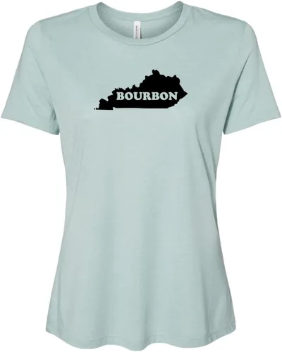Vista 16 de Cute Women's Screen Printed Crew Neck Tee, Shirts With Sayings, Dusty Blue or Olive