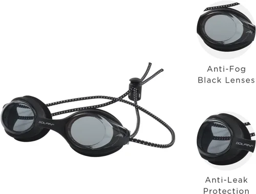 Vista 4 de Dolfin Gafas de natación para adultos – Bungee Racer con protección antivaho y antifugas