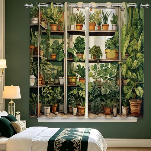 Vista 47 de Cortinas opacas negras y doradas, cortinas modernas de mediados de siglo para dormitorio, sala de estar, 63 pulgadas de largo, juego de 2 paneles