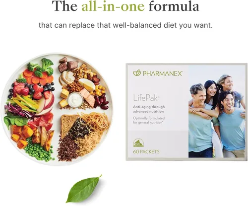 Vista 5 de Pharmanex Nu Skin LifePak Suplemento nutricional avanzado para adultos 60 paquetes diarios Fórmula para el envejecimiento, digestivo y salud