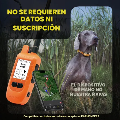 Vista 9 de Dogtra PATHFINDER2 MINI Compass Live GPS Sistema de seguimiento y entrenamiento de perros – Collar electrónico de alcance de 4 millas de mano sin