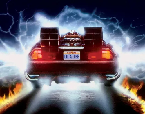 Vista 2 de Póster de Regreso al Futuro #3 – Película artística de ciencia ficción retro de los años 80 para decoración del hogar (11 x 17 pulgadas)