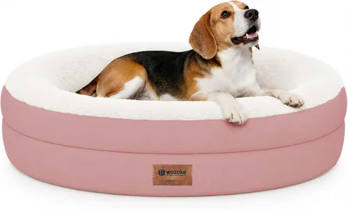 Vista 21 de Cama ortopédica lavable grande para perros: Cama de espuma viscoelástica impermeable para mascotas con refuerzos - Funda ortopédica extraíble