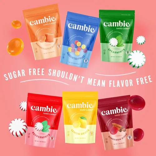 Vista 8 de Cambie caramelo duro sin azúcar envuelto individualmente, 1 libra