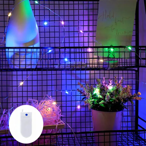 Vista 19 de Luces rojas de Halloween de 7 pies, funciona con pilas, luces LED de Navidad para interiores y exteriores, piezas centrales, guirnaldas, mesa de Rojo