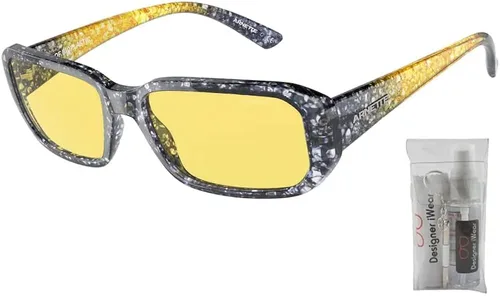 Vista 2 de ARNETTE Gringo AN4265 Rectangle Sunglasses for Men + BUNDLE with Designer iWear Complimentary Care Kit