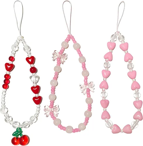 Vista 17 de Correa Colgante para Teléfono Bonita Correa de Teléfono Correa de Muñeca Pulsera Accesorios para Cámara Digital, Llavero, Bolsa