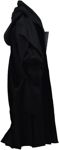 Vista 2 de Disfraz de Darth Maul para niños, túnica negra Jedi, conjunto completo de uniforme de Darth con capucha, traje de Halloween y cosplay