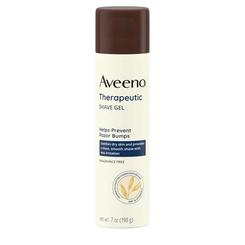 Vista 2 de Gel de afeitado con soja natural de Aveeno, terapeútico