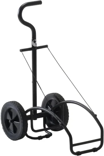 Vista 2 de EARTHLITE Carrito para Mesa de Masaje Traveler - Plataforma Resistente con Ruedas de Goma Grandes y Mango Telescópico / Se Adapta a la Mayoría