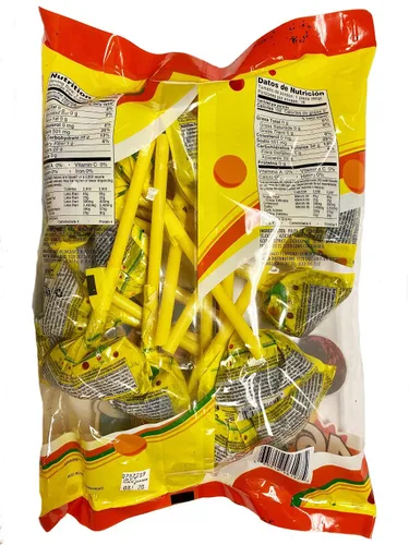 Vista 2 de MDM TAMARINDO SABOR LOLLIPOPS con SAL/CHILI 2LB 1.78OZ BOLSA