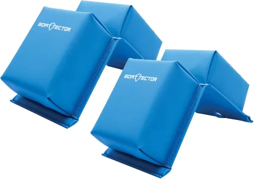 Vista 2 de Extreme Max 3006.8581 BoatTector PWC - Guardabarros de contorno con gancho y correa con correas ajustables para una instalación fácil y segura, Azul