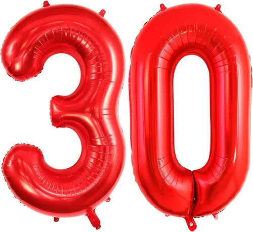 Vista 8 de Globos grandes de 40 pulgadas para 30 cumpleaños, aniversario, eventos, celebraciones, fiestas, decoraciones color negro
