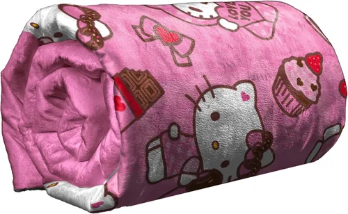 Vista 6 de Northwest Manta de Tiro Hello Kitty Silk Touch, 50" x 70", Love You Much Te amo mucho