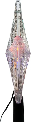 Vista 4 de Estrella Kurt Adler con luz de colores cambiantes para árbol de Navidad, 8.5 pulgadas