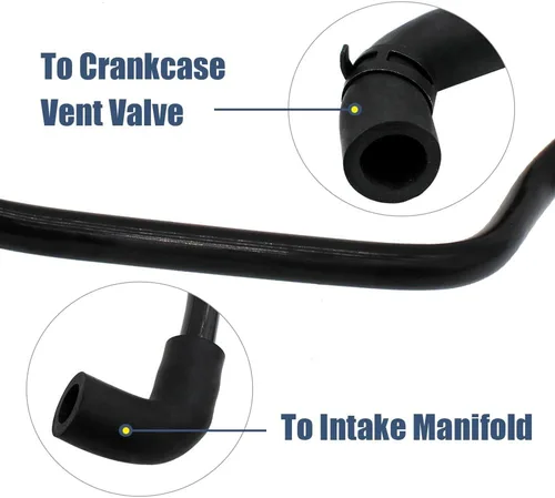 Vista 4 de Manguera de ventilación de cárter PCV de 3.7L compatible con Jeep Commander Grand Cherokee Liberty Dakota Durango Nitro Ram 1500 2007-2012 Reemplaza