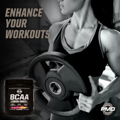 Vista 6 de PMD Sports BCAA Stim-Free Fun On The Beach Flavor - 30 porciones Diversión en la playa