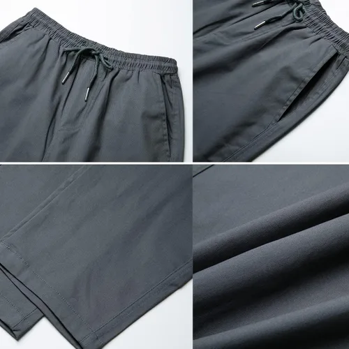 Vista 5 de THWEI Pantalones cargo para hombre, estilo casual, con cordón, atléticos, para deportes al aire libre