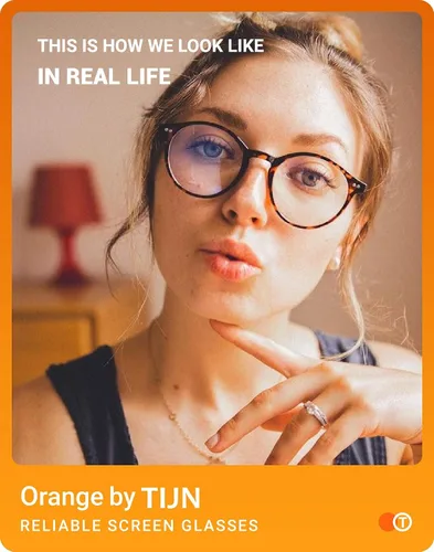Vista 5 de TIJN Gafas de bloqueo de luz azul para hombres y mujeres, gafas de montura redonda gruesa vintage