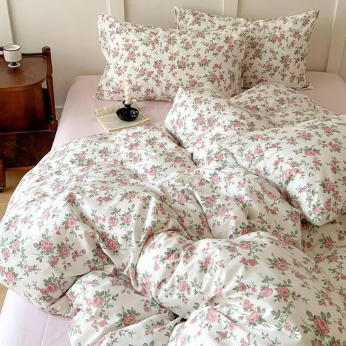 Vista 7 de BHUSB - Juego de funda de edredón para cama individual o queen para niños, 100 % algodón, 3 piezas, reversible, juego completo de ropa de cama